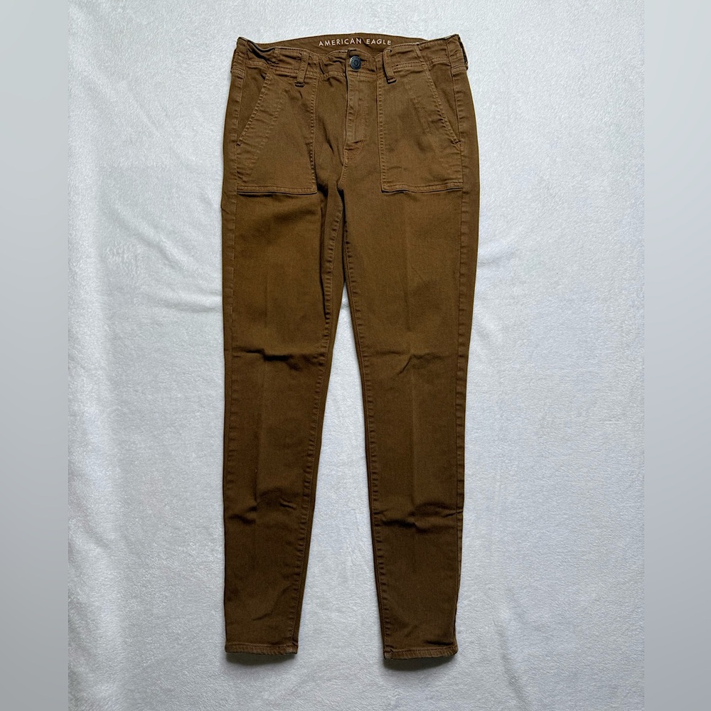 American Eagle Outfitters Women's Skinny Pants in Brown